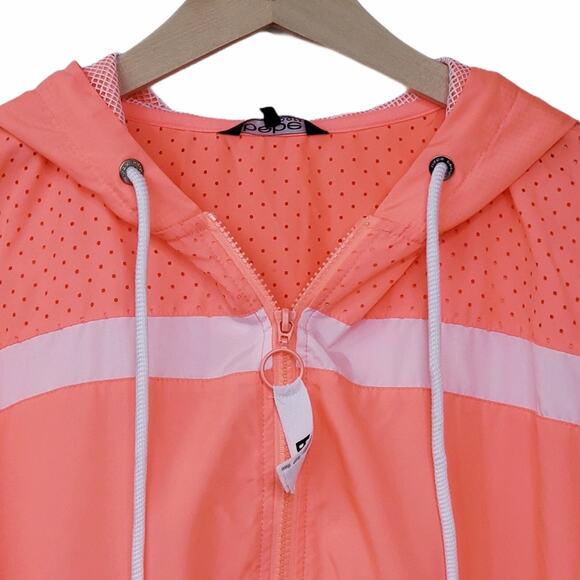Bebe Sport Perforated Woven Jacket S NEW - Picture 7 of 14